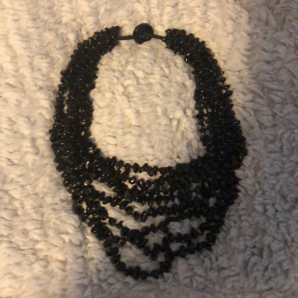 Macy’s Black Onyx Layered Necklace